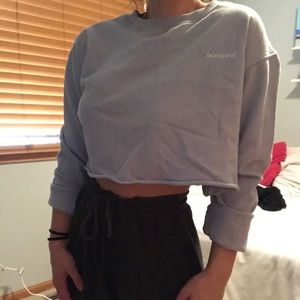 Cropped ‘Blessed’ hoodie